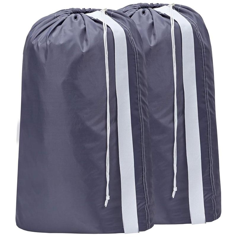 Laundry Bag with Shoulder Strap, Large Capacity Drawstring Locking Closure Laundry Bag, Durable Material Storage Bag for Home Dormitory