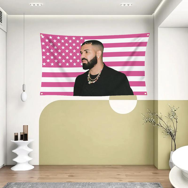 Drake Flag 3×5 Ft Polyester Banner Funny Flags with Grommets for College Dorm Room Wall Decor Gifts