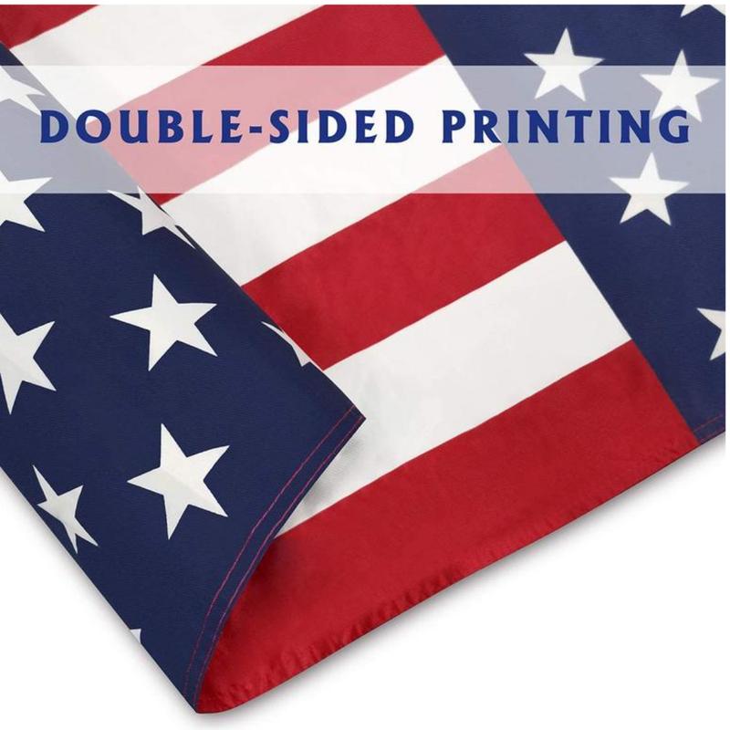 Sierra Skye Double-Sided 3x5ft USA Flag for Living Room, Bedroom, Home and Wall Decor, Gift for Fans