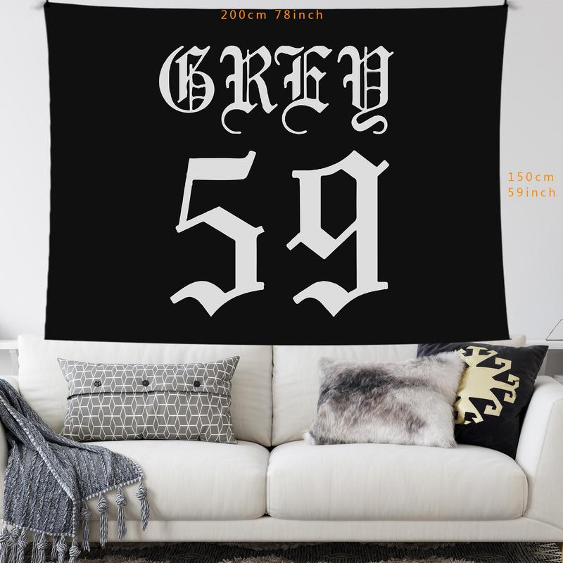 59 Print Tapestry for Room Decor, Wall Hanging Art, Retro Wall Hanging, Home Decor, Dormitory Wall Decor, Boyfriend Gifts, Bedroom Decor Accessories, Bedroom Accessories, Halloween Decor