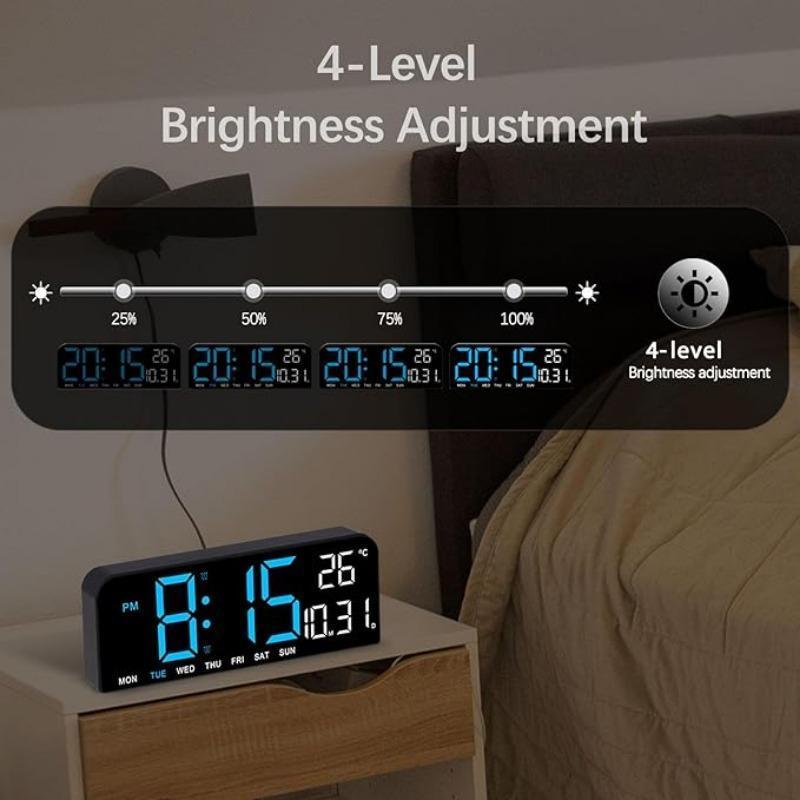 LED Digital Wall Clock Decorative,10