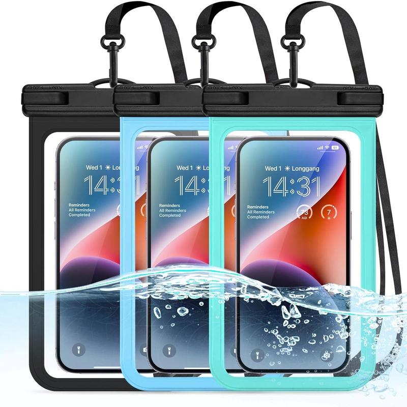 3-Pack  Phone Pouch, Cruise Ship 2024 Essentials  Haves Dry Bag for Vacation Beach Travel Kayak Summer Accessories, Water Proof Case for  15 14 13 12 Plus Pro Max Galaxy Pixel