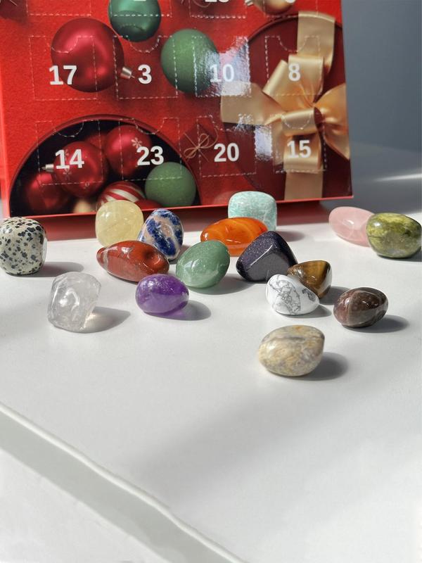 Christmas Advent Calendar,  Stone Countdown Calendar, Jewelry Making Kit, Fashion Accessories for Women & Girls