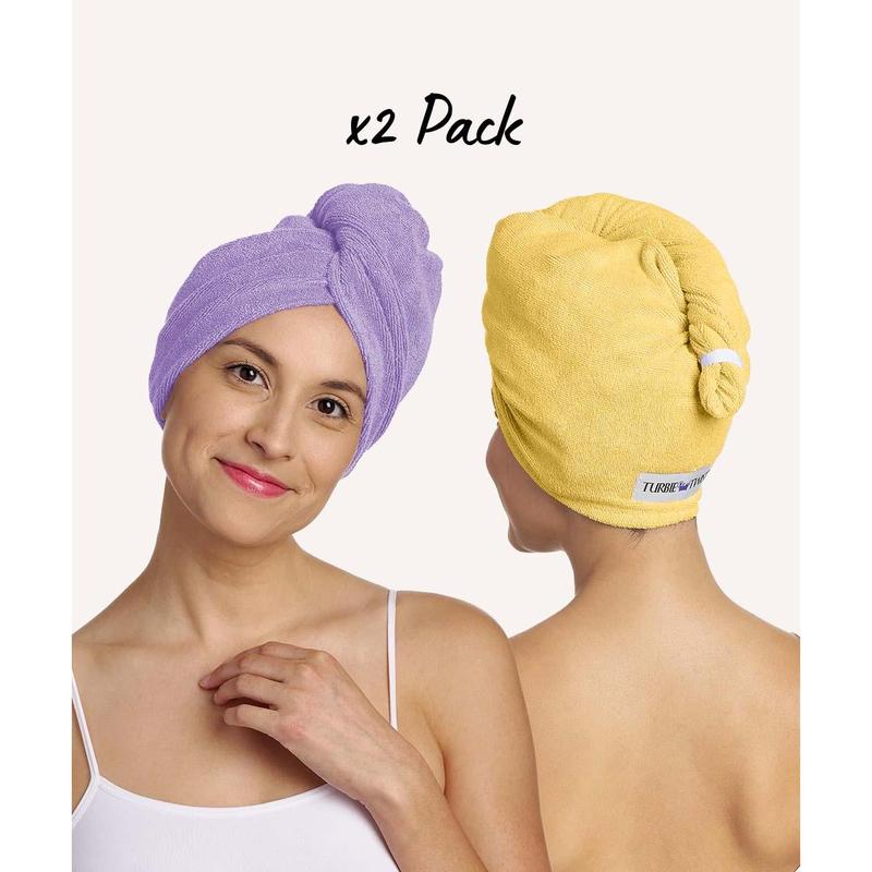 Super Lightweight Turbie Twist Microfiber Hair Towel for Frizz-Free Hair Quick Drying Gifts Water Absorbent Quick-Drying Solid Color Hair Towel