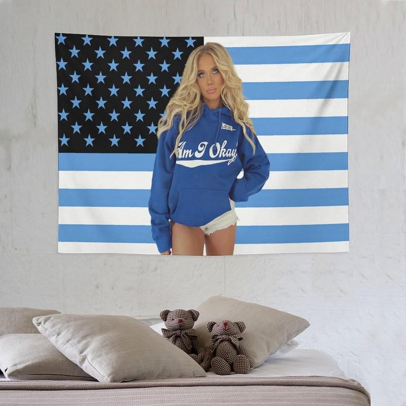 Megan Music Moroney Flag Tapestry Wall Tapestry Poster Suitable for College Dormitory Cave Bedroom Living Room Party Decoration Merch