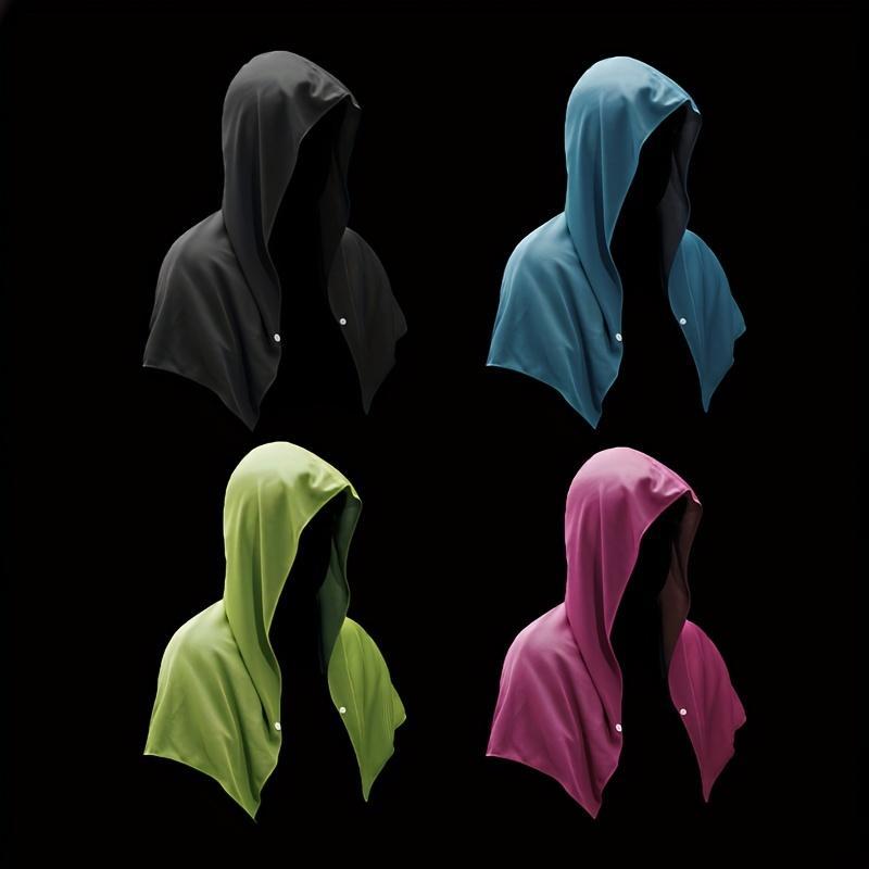 Cooling Hooded Towel, UV Protection Quick Drying Cooling Towel, Durable Neck Face Head Cooling Towel for Home Gym, Sports, Workout, Golf, Cycling, Camping, Running