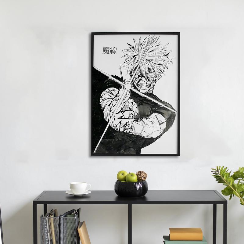 JujutsuKaisen Anime Art Poster, Jujutsu Kaisen Posters, Manga Art Anime Decor, Minimalist Gallery Art, Satoru Gojo, Yuji Itadori, Kinji, Satoru Gojo,Japanese Anime Poster, home decor