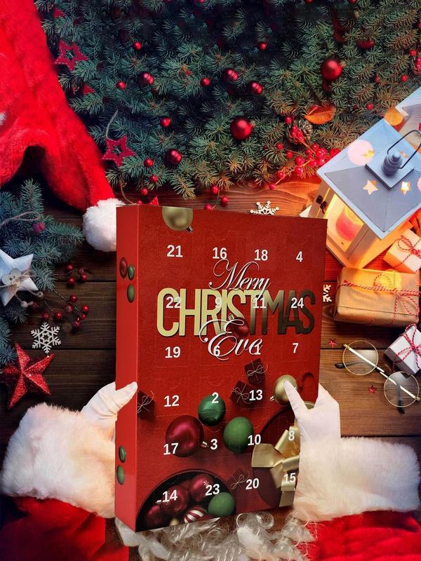 Christmas Advent Calendar,  Stone Countdown Calendar, Jewelry Making Kit, Fashion Accessories for Women & Girls