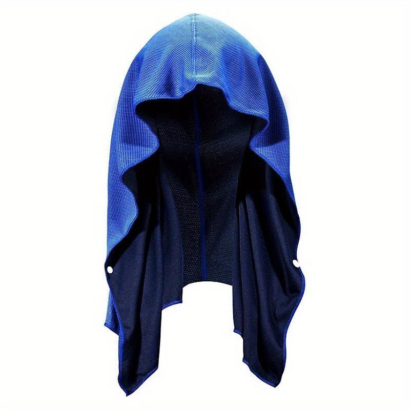 Cooling Hooded Towel, UV Protection Quick Drying Cooling Towel, Durable Neck Face Head Cooling Towel for Home Gym, Sports, Workout, Golf, Cycling, Camping, Running