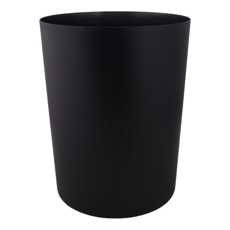 Mainstays 5 Gallon Trash Can, Plastic Office Trash Can, Black Matte