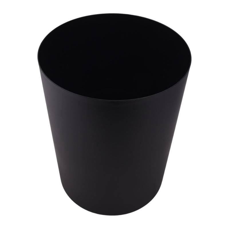 Mainstays 5 Gallon Trash Can, Plastic Office Trash Can, Black Matte