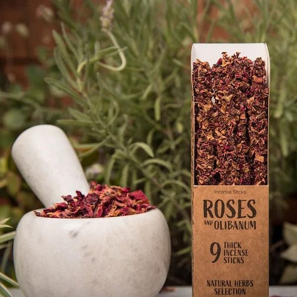 Herb & Resin Incense | Frankincense | Lavender | White Sage | Rose | Eucalyptus Scent Flowers Nature Scent Scent