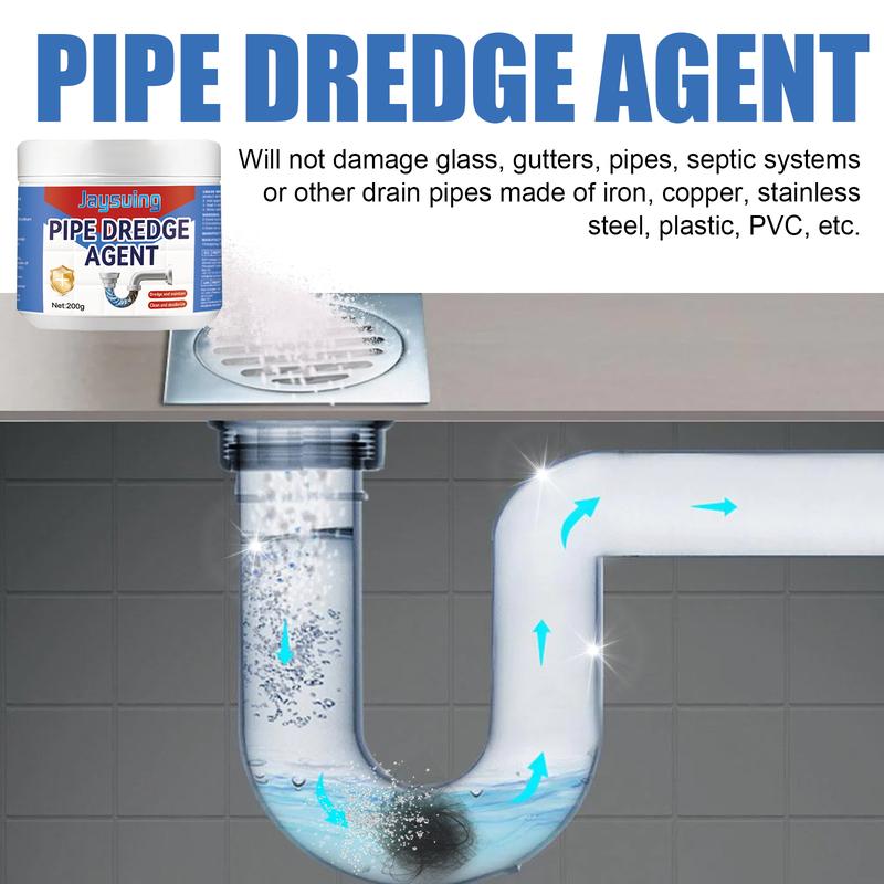 Pipe Dredge Deodorant, Powerful Pipe Dredging Agent, Household Sink and Drain Pipe Dredging Powder Pipe Dredge Agent for Bathment Kitchen Cleaning