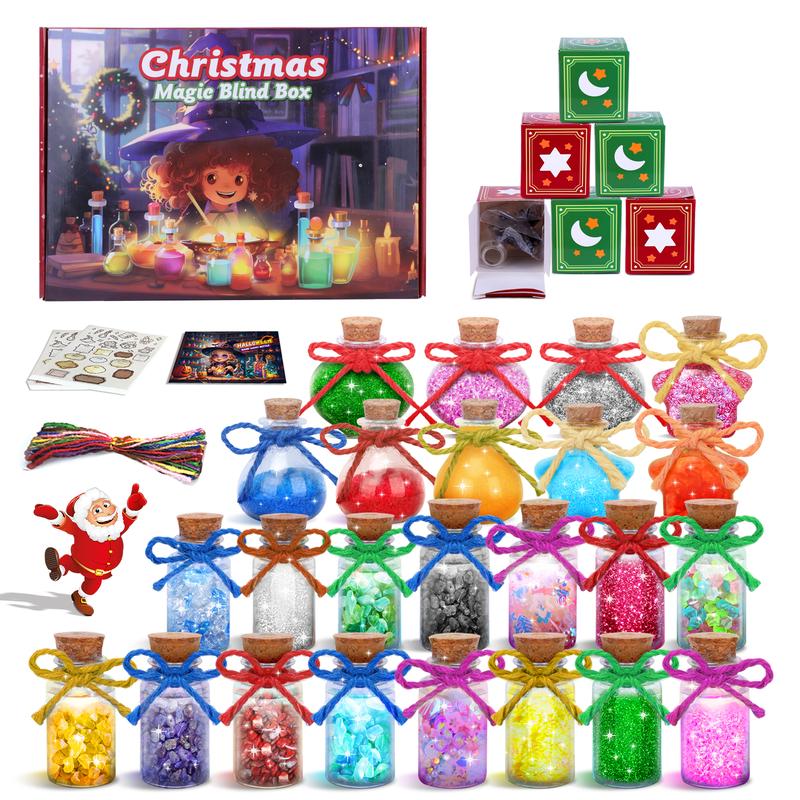 Advent Calendar 2024 Girls, 24 Days Christmas Countdown Calendar, Fairy Potions Kit, Magic Mix Kit, Christmas & Birthday Gifts for Kids 6 7 8 9 10 Years Old