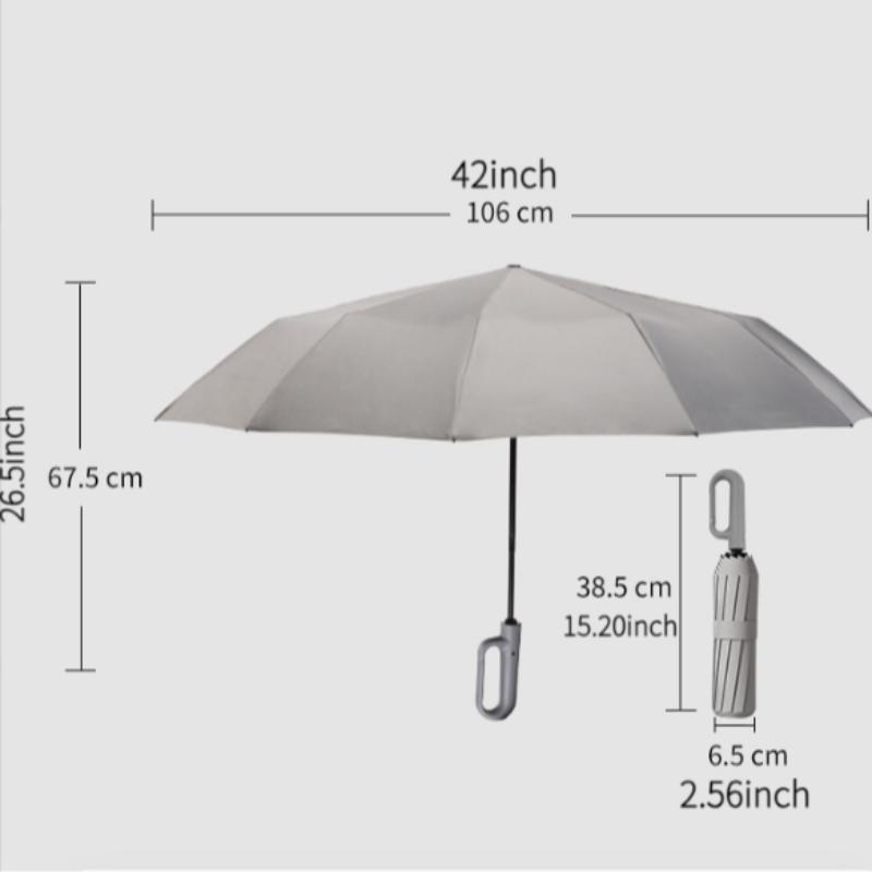 Automatic Folding Umbrella, 1 Count Portable Lightweight Umbrella with Storage Bag,  Outdoor Umbrella, Sunny & Rainy Dual-use Umbrella for Outdoor Activities