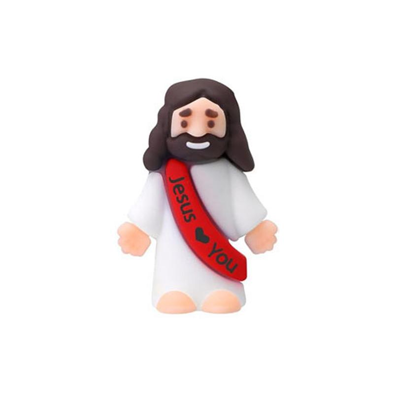 Religious Beliefs Jesus Silicone Figures, Tabletop Ornaments, Jesus Loves You Letters, Suitable for Christmas, Easter Religious Decoration