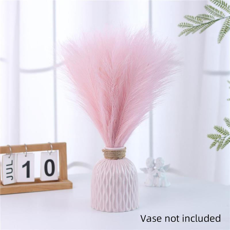 Room Decor Romantic Valentine's Day Decor Faux Reed, 6 Counts Artificial Floral Decoration Without Vase, Decoration Supplies For Home Living Room Bedroom Dining Room Wedding Party, Bedroom Decor