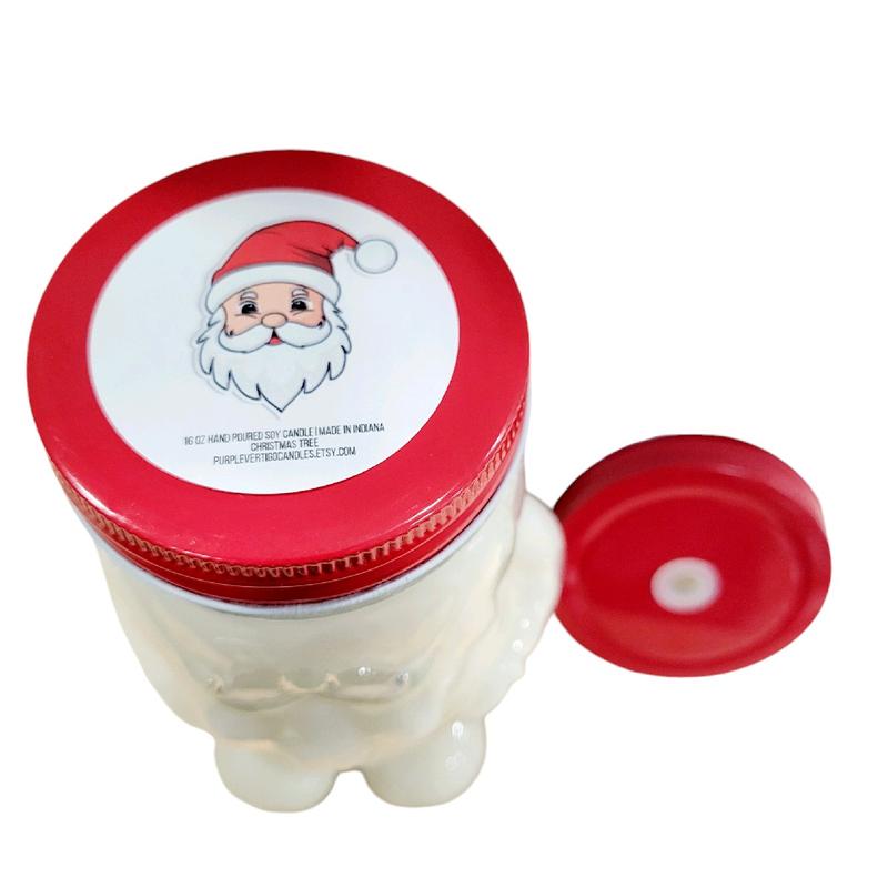 Santa Candle 18 ounce in reusable jar christmas candle