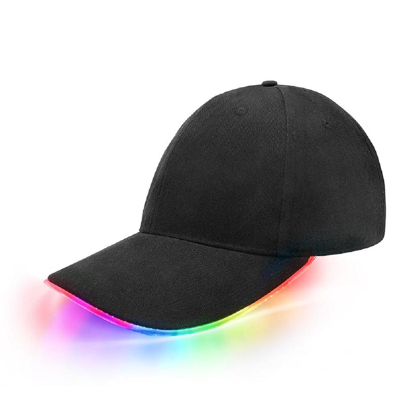 Led Light-up Baseball Cap, 1 Count Battery Powered usb Rechargeable Party Hat, Party Supplies