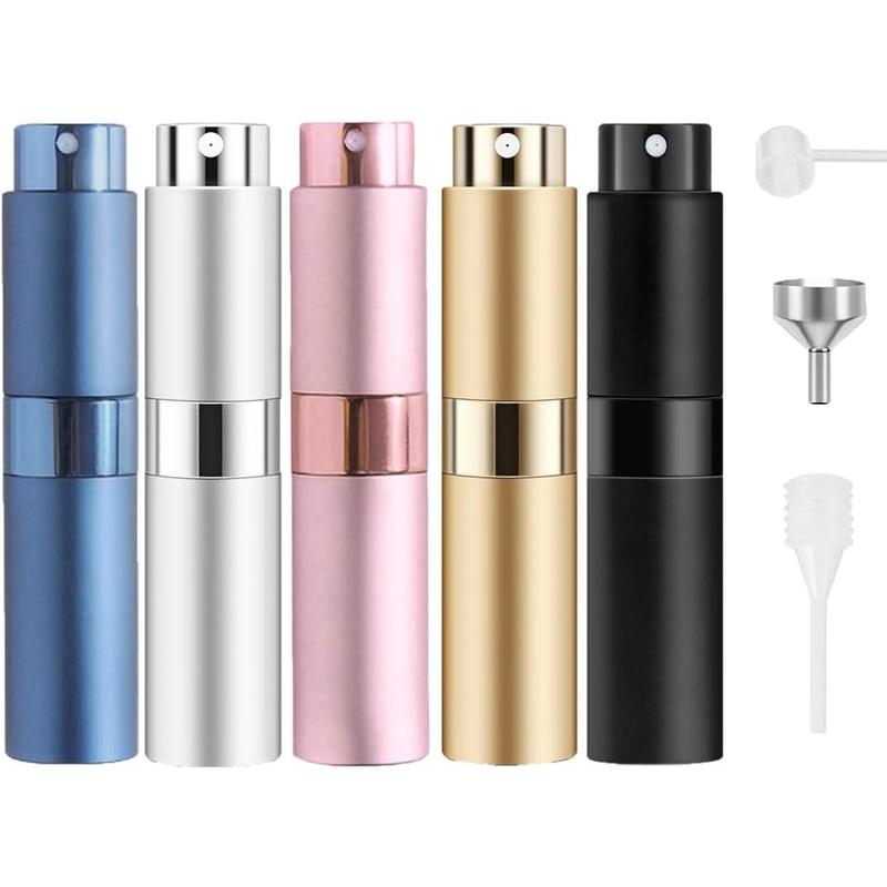 5pcs 8ml Perfume Atomizer, Perfume Travel Refillable Bottle, Cologne Travel Bottle, Atomizer Sprayer For Perfume.