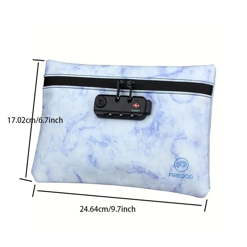 Smell Proof Bag with Lock, 1  Count Safety Odor Proof Travel Stash Cash Card Pouch Case Container, Storage Bag for Home  Office Outdoor Travel Camping