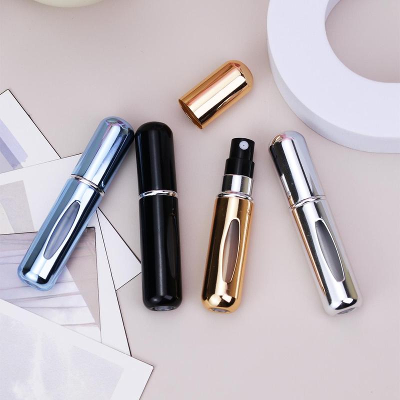 Portable Travel Perfume Bottle, 4 Counts set Mini Refillable Perfume Atomizer, Perfume Storage Bottle for Travel & Outing