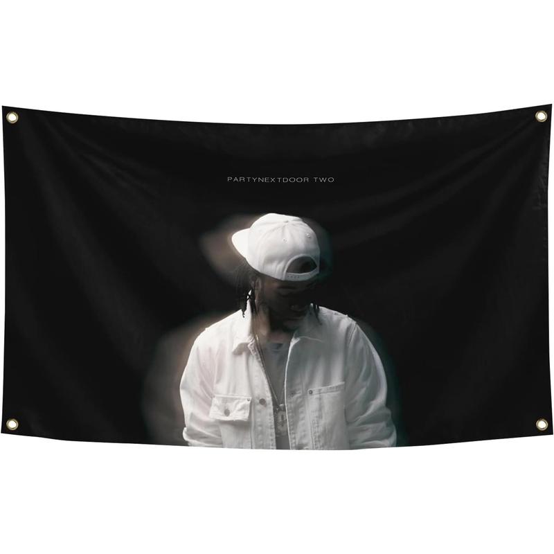 Hip Hop Style Music Banner Rap Singer Partyne-xtdoor Album Tapestry 40x60inch Indoor and Outdoor Hanging Blankets Can Be Used for Wall Decoration of Dormitories Party Themed Background Decoration