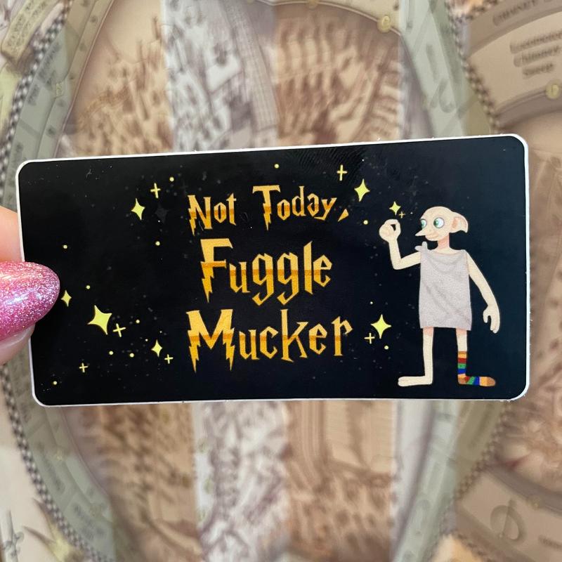 NOT TODAY FUGGLE Mucker Candle| Citrus Volcano Scent, Book Scented Candle, Literary Candle, Book Club Candle, Book Lover Gift, Birthday Gift, Christmas Gift, Dobby, Funny Gift