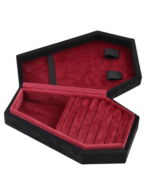 Velvet Necklace Jewelry Storage Box, Solid Jewelry Organizer, Portable Jewelry Display Box, Fashion Jewelry Accessories for Women & Men for Back To School As Gifts, 2024 Fashion Travel Essentials Jewelry Case