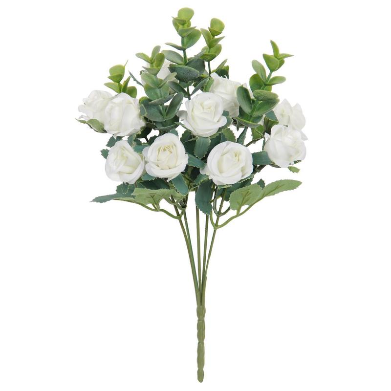 Artificial Flower Bouquet, 2 Counts 10 Heads Fake Flower for Wedding & Festive Party Decor, Decoration Supplies for Home Living Room Bedroom Dining Room