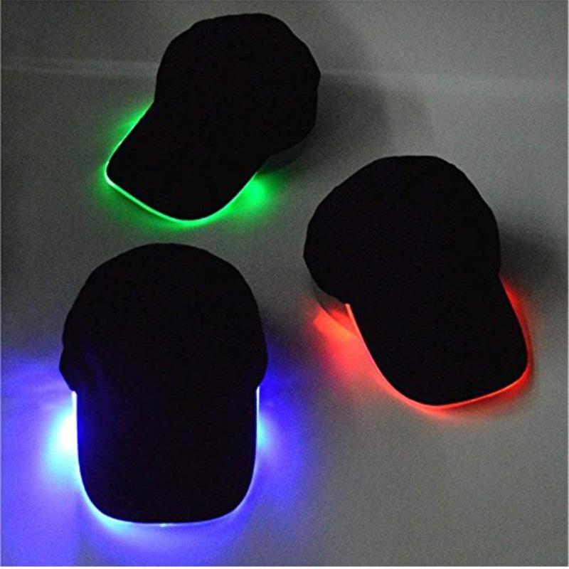 Led Light-up Baseball Cap, 1 Count Battery Powered usb Rechargeable Party Hat, Party Supplies