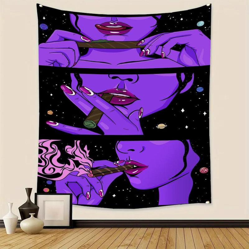 Girl Pattern Room Decor Tapestry, 1 Count Hanging Tapestry, Wall Hanging Decor for Home Bedroom Living Room