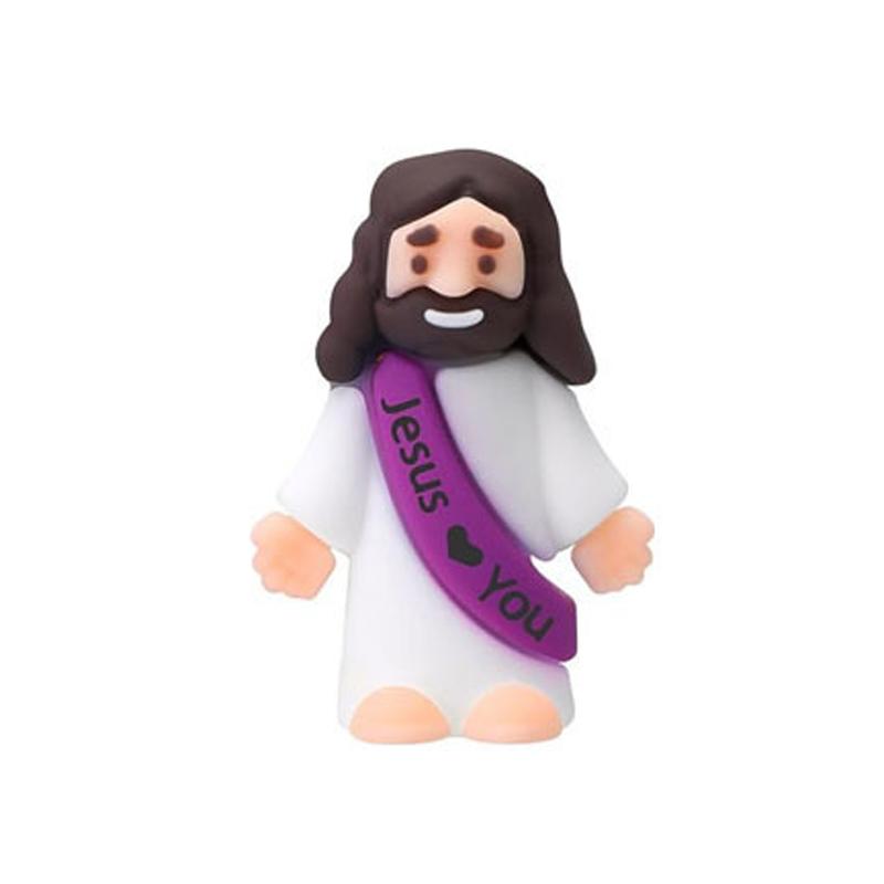 Religious Beliefs Jesus Silicone Figures, Tabletop Ornaments, Jesus Loves You Letters, Suitable for Christmas, Easter Religious Decoration