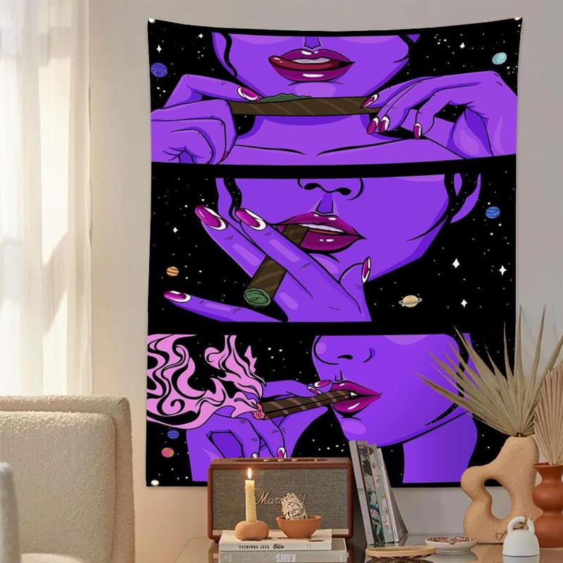 Girl Pattern Room Decor Tapestry, 1 Count Hanging Tapestry, Wall Hanging Decor for Home Bedroom Living Room