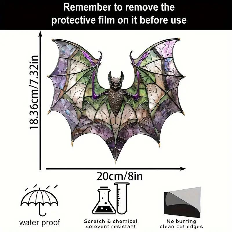 Bat Design Hanging Decor, Modern Acrylic Bat Design Hanging Ornament, Multifunctional Window Hanging Decor for Home Living Room Bedroom