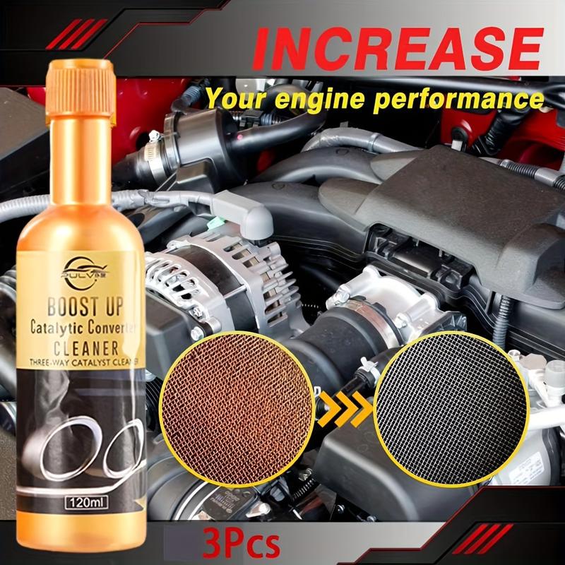 3 PCs Set Car Engine Catalytic Converter Cleaner Car Engine CSV Cleaning Accelerator Catalyst Easy to Clean