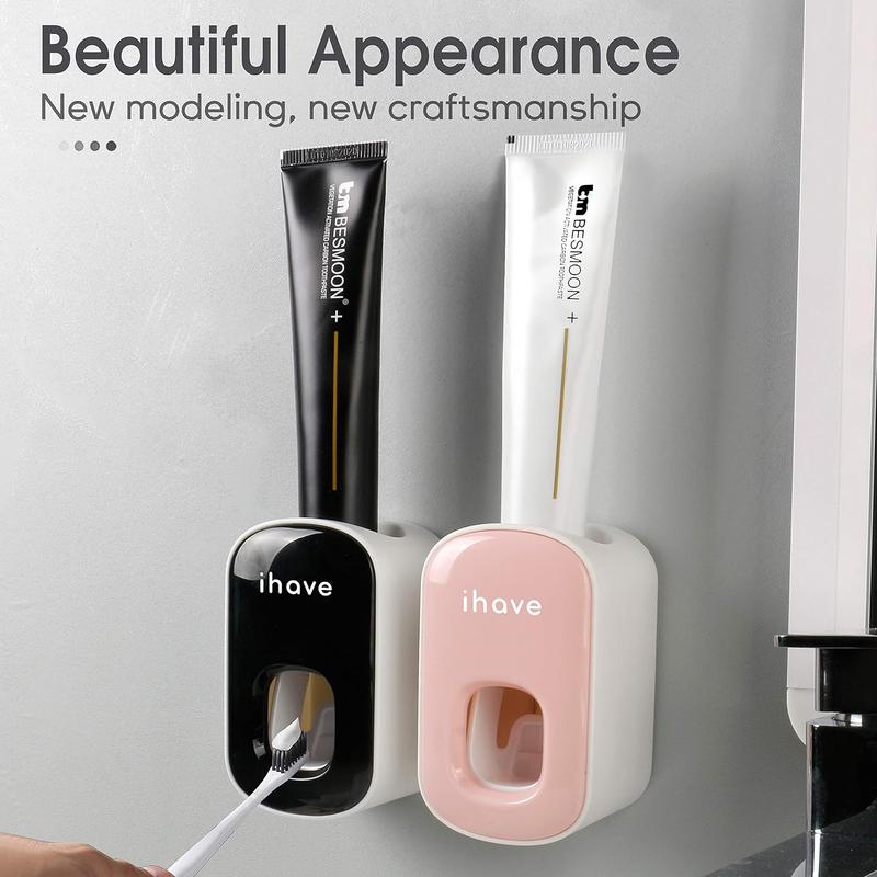 Toothpaste Dispenser Wall Mount for Bathroom Automatic Toothpaste Squeezer