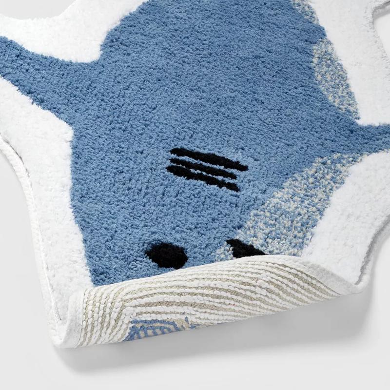 Shark Bath Rug - Cute Design, Soft and Absorbent for Bathroom