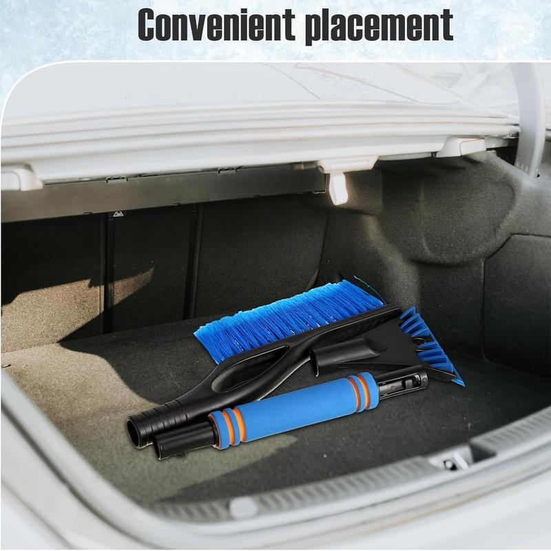 Snow Brush with Detachable Ice Scrapers  Snow Scraper and Brush with   Grip Ice Scrapers for  Windshield Snow Removal Tool for , , Windshield, Window(Blue)