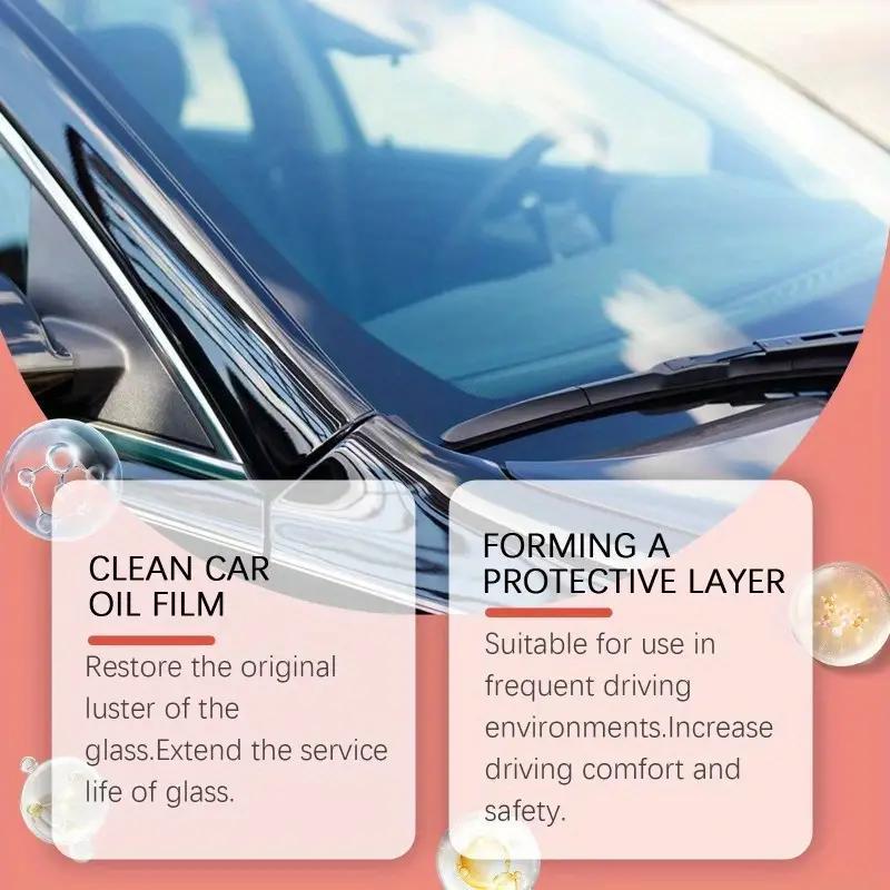 Doeyvose Car Glass Oil Film Cleaning Brush, Car Windshield Rearview Mirror Decontamination Cleaning Brush, Car Window Cleaning Tool