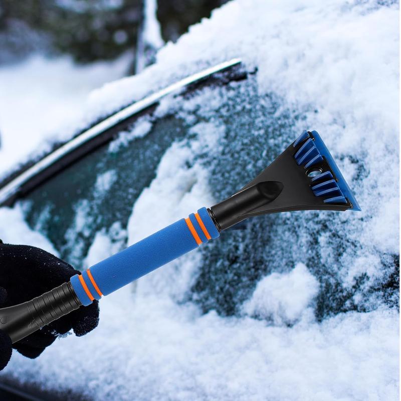 Snow Brush with Detachable Ice Scrapers  Snow Scraper and Brush with   Grip Ice Scrapers for  Windshield Snow Removal Tool for , , Windshield, Window(Blue)