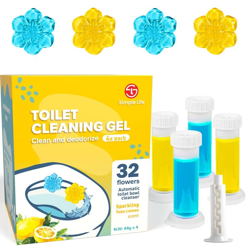 Toilet Bowl Cleaner | Fresh Flower Gel Stamp | Stops Limescale and Stains with Air Freshening Scent | Deodorizing Clean | Variety Pack