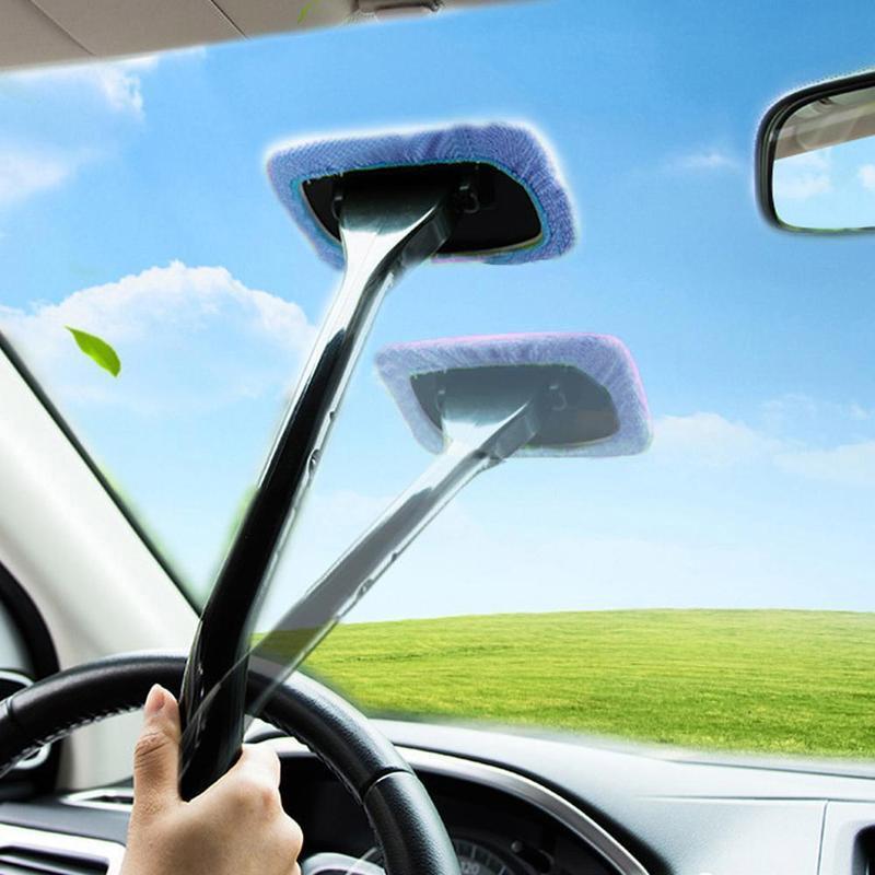 Car Window Glass Cleaning Brush, Car Front Windshield Cleaner, Car Dust Removal Tools, Car Accessories, Gifts for Friends