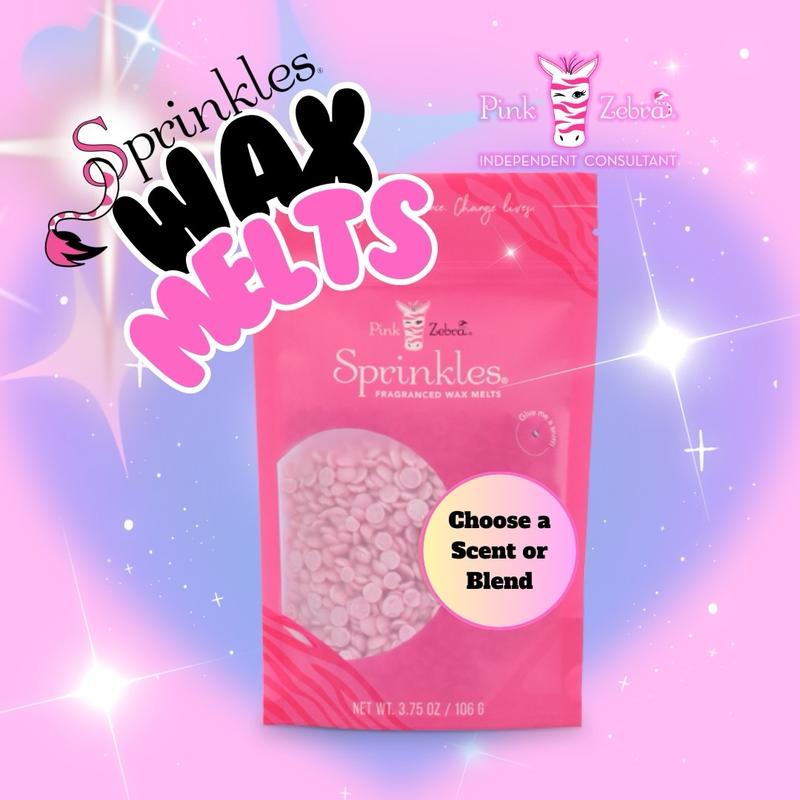 Pink Zebra Sprinkles Scented Wax Melts - 3.75oz Bag of Sprinkles - Scented Wax Melts for Home Fragrance - Air Freshener For Wax Warmers