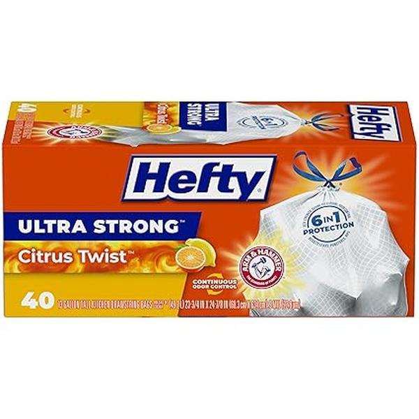 Ultra Strong Tall Kitchen Trash Bags, Citrus Twist Scent, 13 Gallon, 40 Count