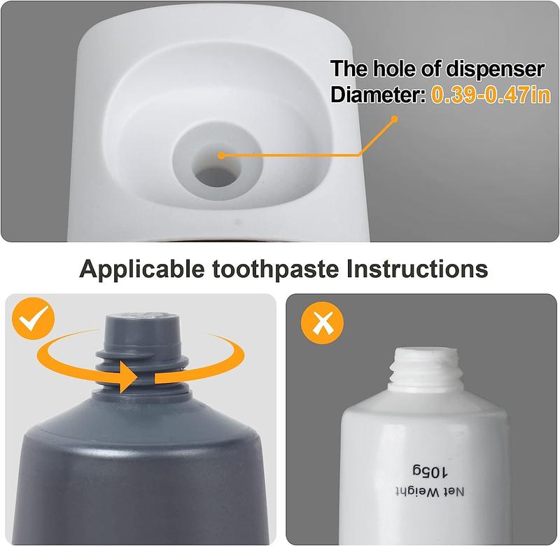 Toothpaste Dispenser Wall Mount for Bathroom Automatic Toothpaste Squeezer