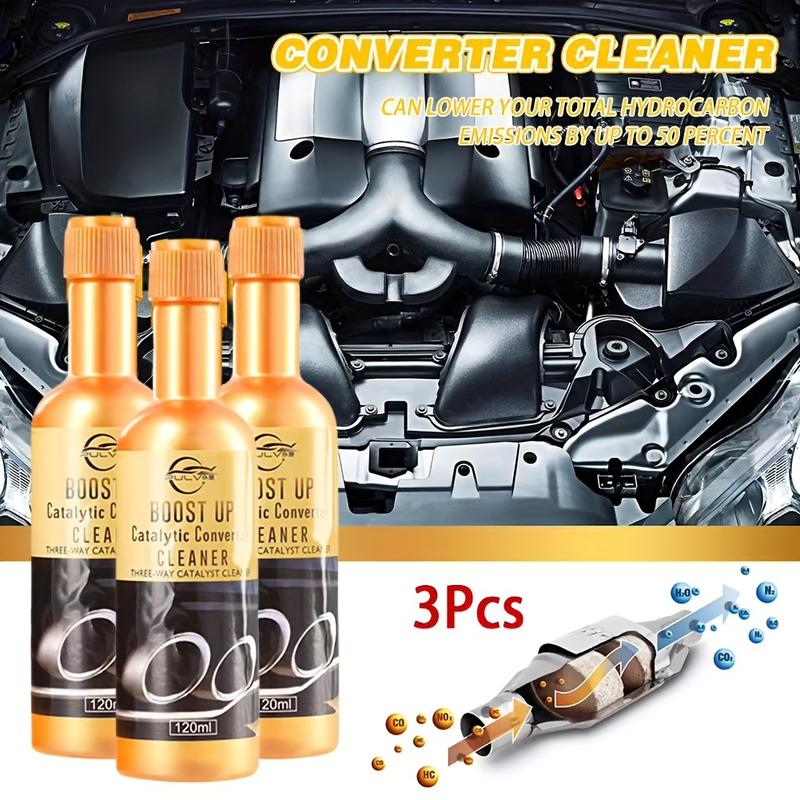 3 PCs Set Car Engine Catalytic Converter Cleaner Car Engine CSV Cleaning Accelerator Catalyst Easy to Clean