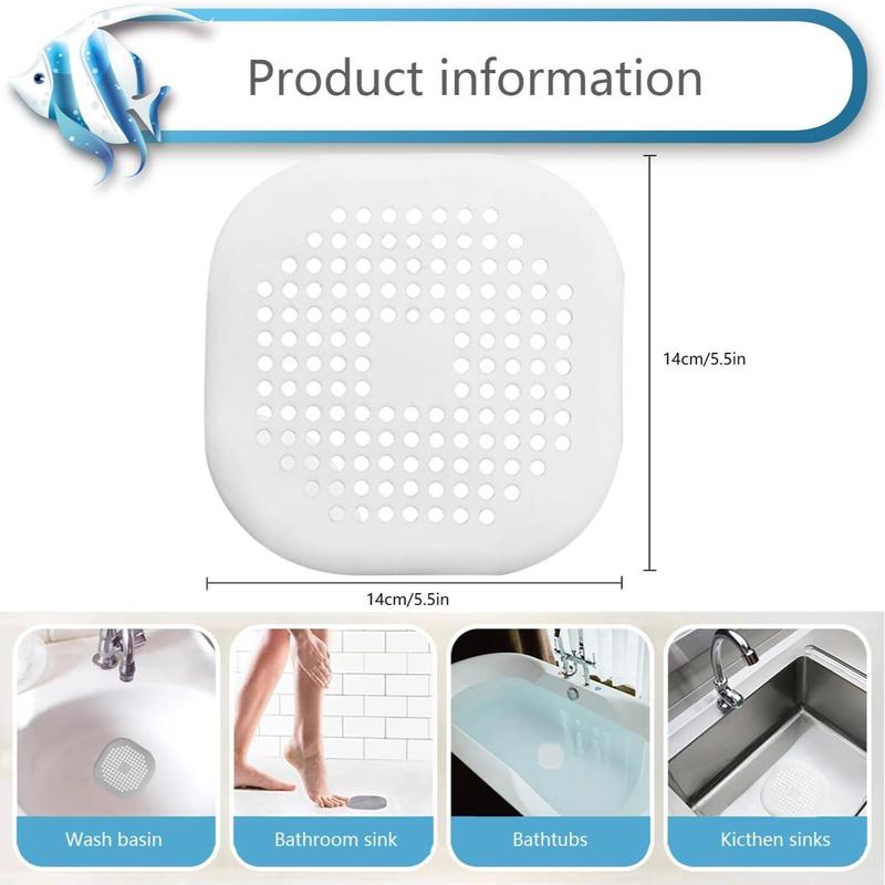 Sink Drain Strainer (1 Count ), Suction Cup Design Hair Catcher for Wash Basin Bathtub Bathroom Kitchen, Anti-clogging Sink Strainer