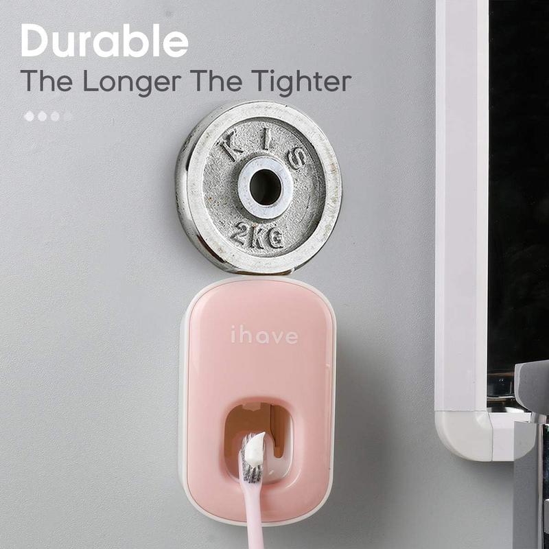 Toothpaste Dispenser Wall Mount for Bathroom Automatic Toothpaste Squeezer