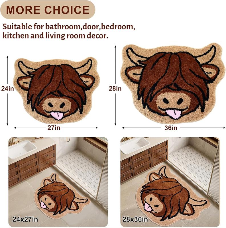 Highland Cow Bath Mat 36